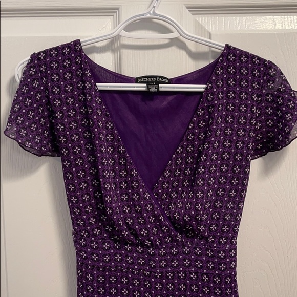 Beecher Brook Purple crisscross, cold should shirt - Picture 2 of 10